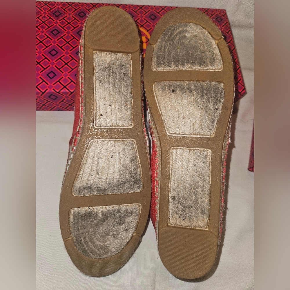 Tory Burch Espadrilles, 10.5, Red & Ivory - Picture 3 of 8